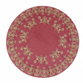 Rote Bindallı Duvak – Traditioneller Henna-Schleier mit goldfarbenem Glitzerdruck